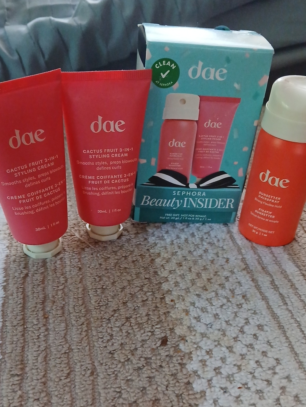 Dae Bundle Of Minis 3 Cactus Fruit Styling Creams 2 Sunsetter Hairsprays New